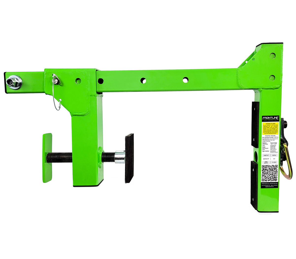 Frontline ROP16 parapet adjustable non-penetrating anchor, second view