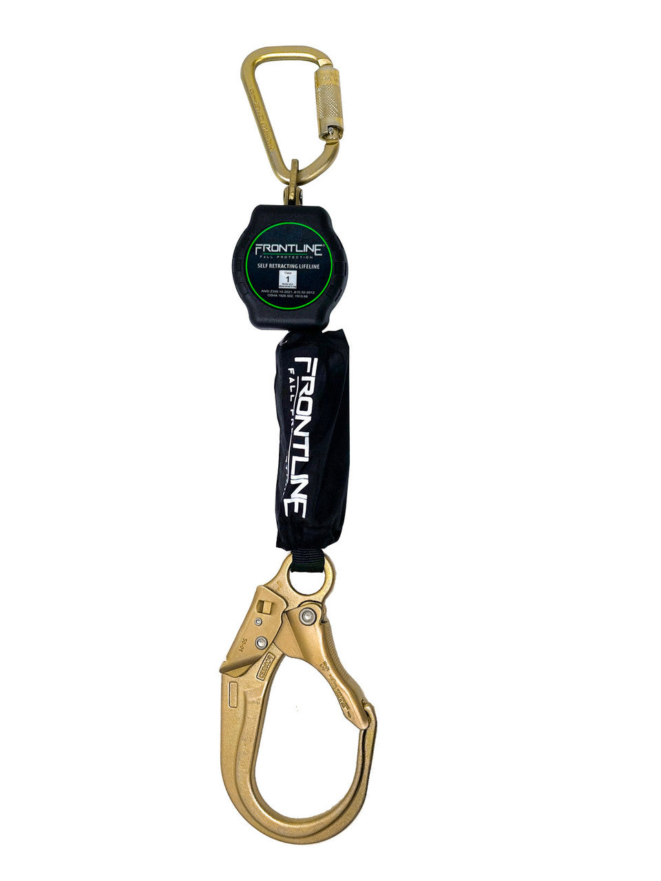 Frontline RPA061R aramid web single-leg 6 ft SRL with steel rebar hook