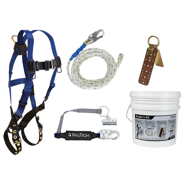 FallTech 8595A | Roofer's Premium Fall Protection Kit | CSA Compliant