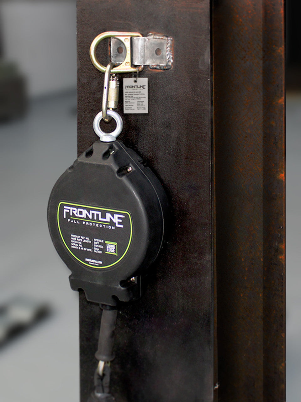 Frontline SBW01 anchor welded to steel