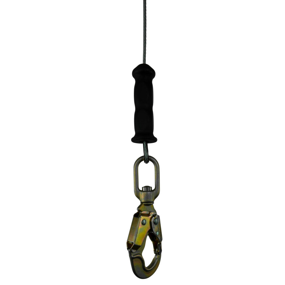 Malta Dynamics LE3311 Edgehog 10' Leading-Edge SRL, snap hook close-up
