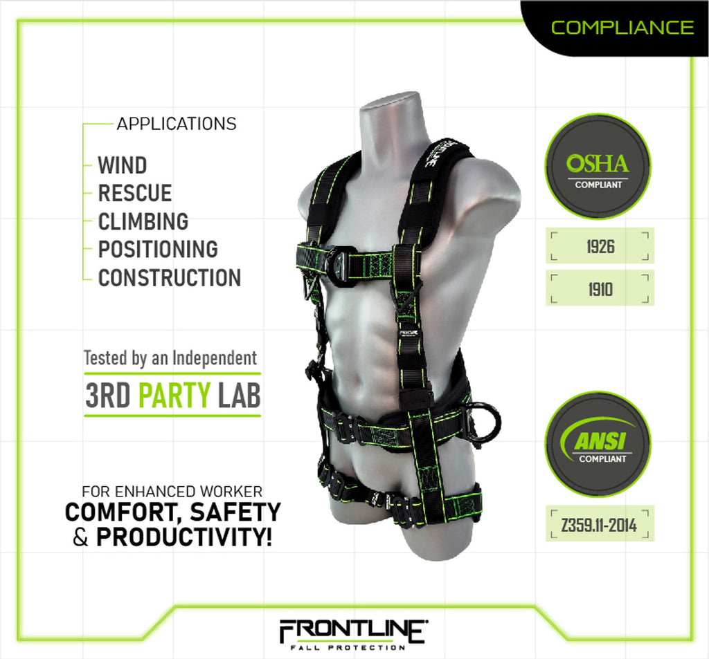 Frontline 200RE harness compliance chart