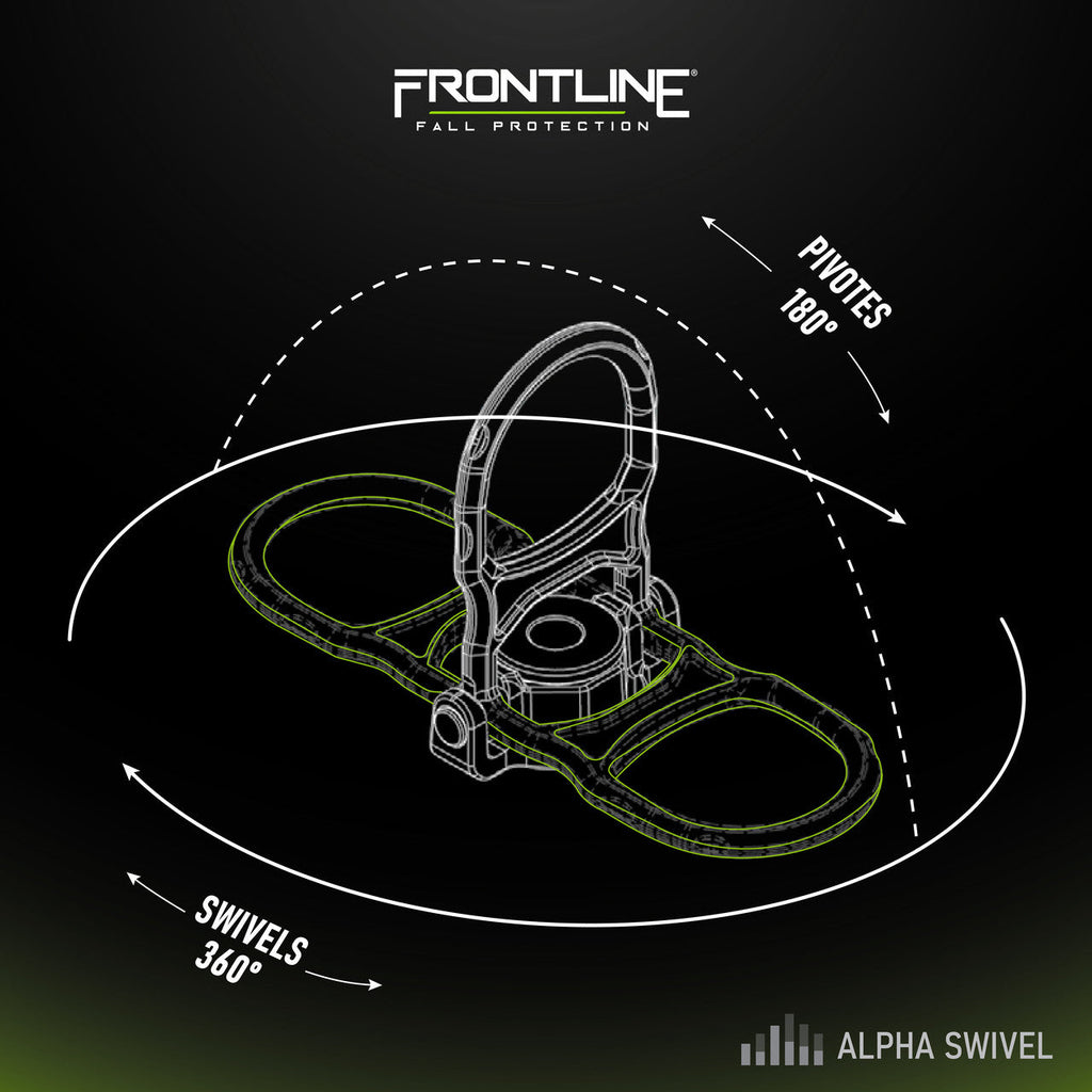 Frontline STB5K spec sheet, 5,000 lb static strength and 310 lb user capacity
