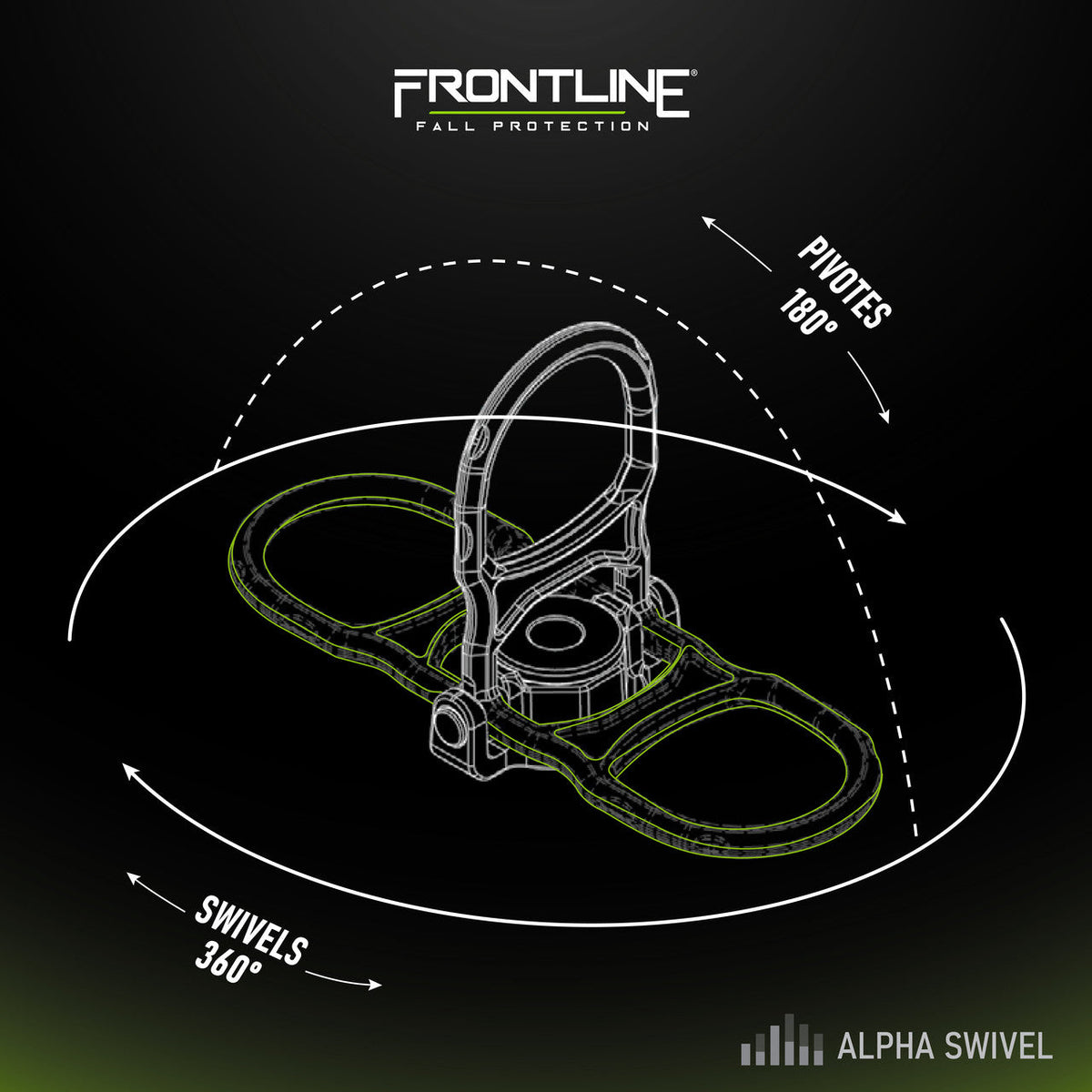 Frontline STWD5K spec sheet, 5,000 lb static strength and 310 lb user capacity