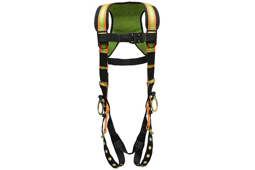 Fall Arrestor Tongue Buckle Harness 3 D-Rings, Hi-Viz Large – Fall ...