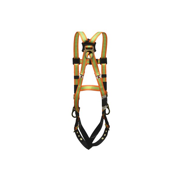 Super Anchor TB3-6067 hi-viz harness, back view