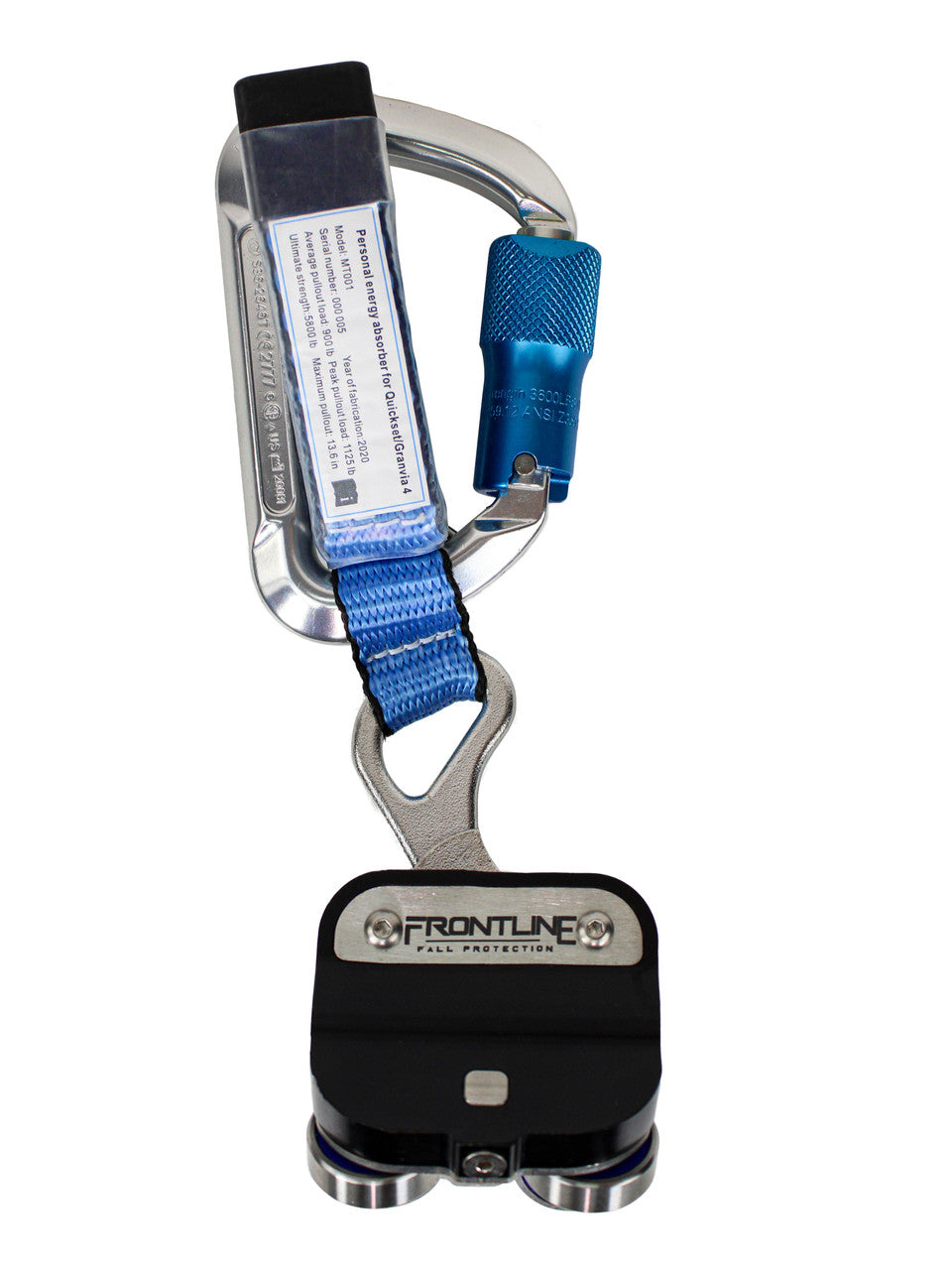 Frontline TRR38 trolley with energy absorber and carabiner