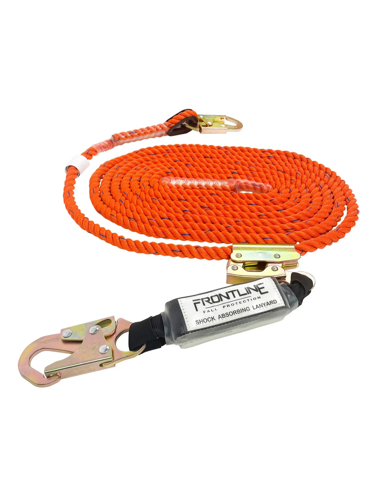 Frontline VLPR3L Vertical Lifeline Kit with Rope Grab & Shock Pack – 50 ft or 100 ft