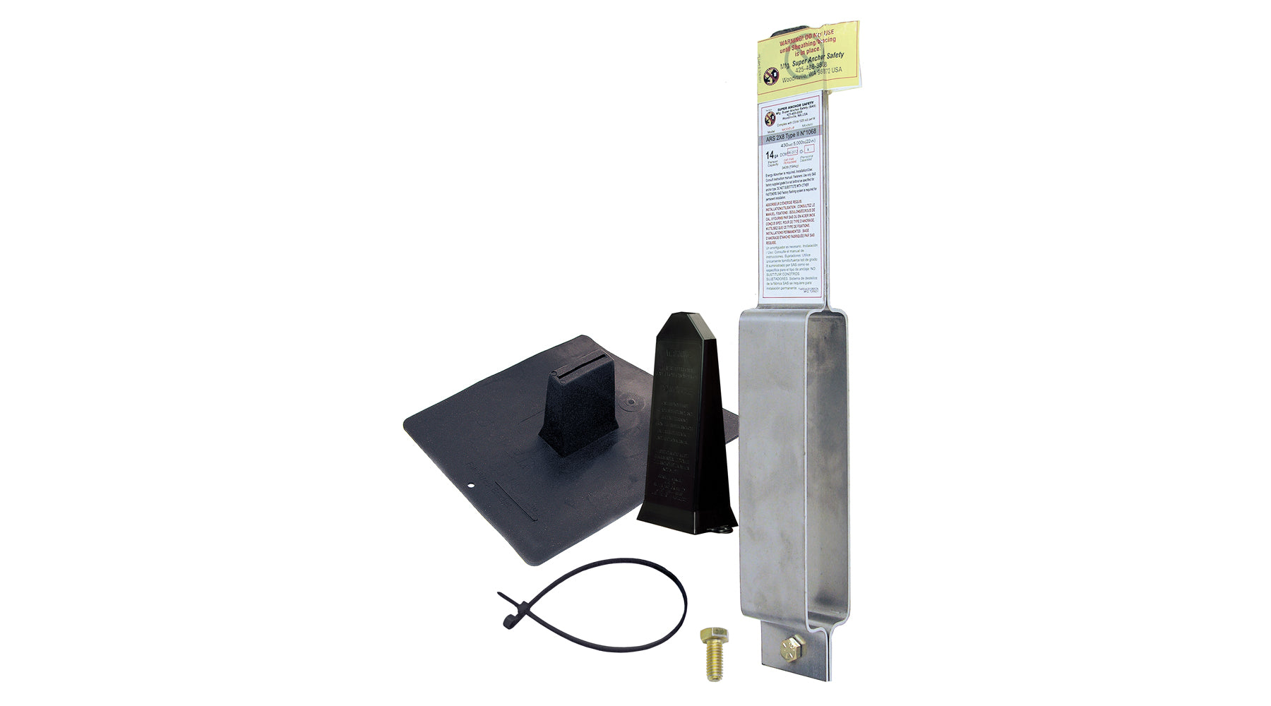 Super Anchor ARS Type-II permanent roof anchor installation