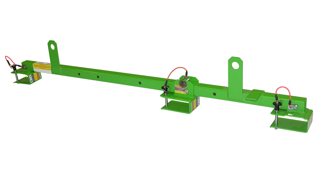 Super Anchor Floor Joist Safety Bar locked with detent pins
