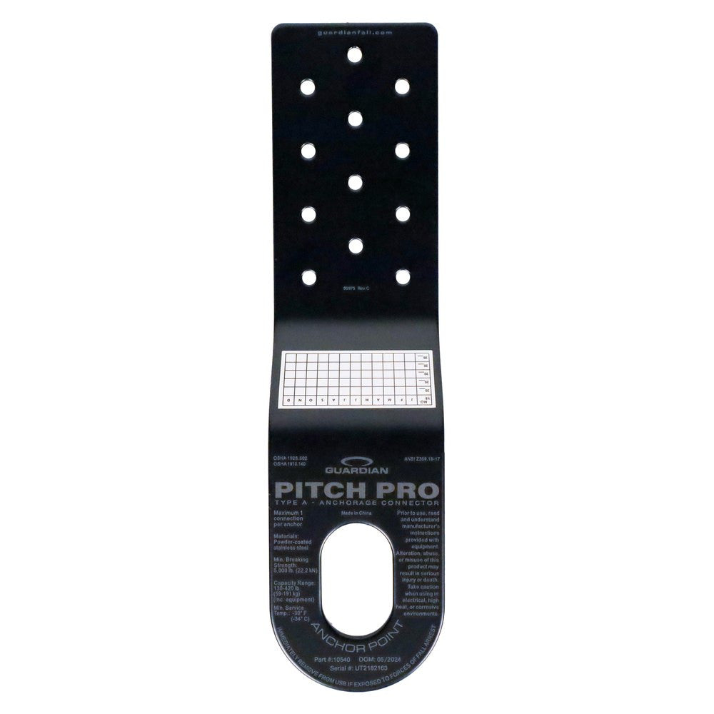 Guardian 10540 Pitch Pro roof anchor, top-down view