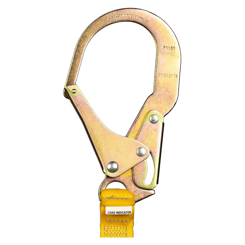 Guardian 11201 shock-absorbing lanyard, large hook detail