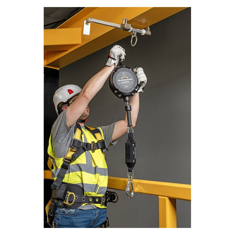 Guardian 4200108 Velocity-Edge self-retracting lifeline, lifted by the handle