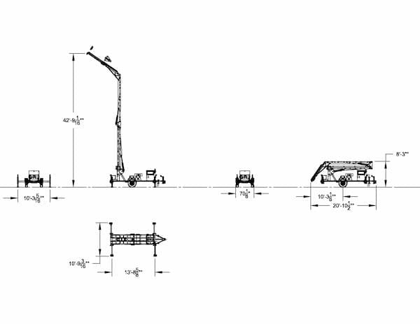 Malta Dynamics X1270 Mobile Grabber, 2 Workers, 45 ft | Canada