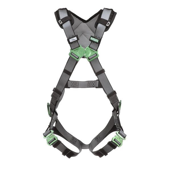 MSA V-FIT 10194874 Back/Hips D-Rings Full-Body Harness