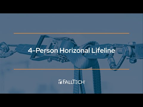 FallTech 772060 4-person temporary horizontal lifeline, FallTech product video