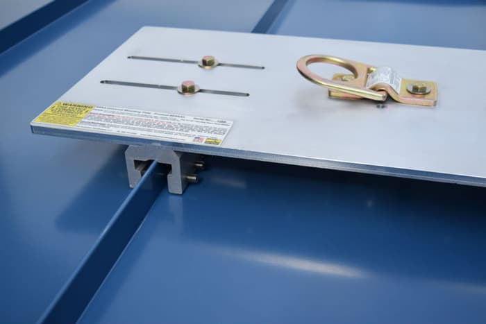SSRA-3 Horizontal Lifeline Anchor for Standing Seam Metal Roofs | Non-Penetrating – Ships from Canada